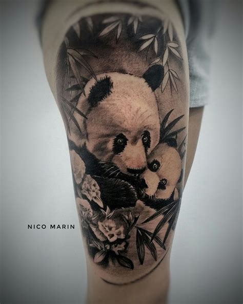 tattoo panda|realistic panda tattoo.